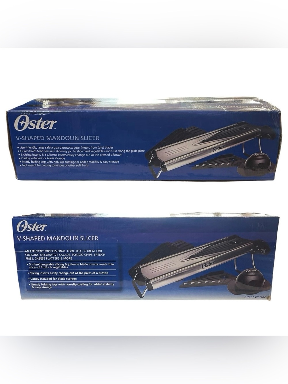 OSTER V-SHAPED MANDOLIN SLICER - Stainless Steel